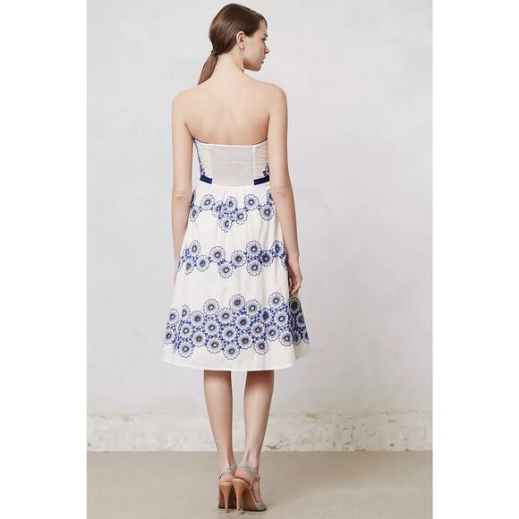 Anthropologie Moulinette Soeurs Forget Me Not Midi Dress Size 2 Floral Vintage - Picture 14 of 14